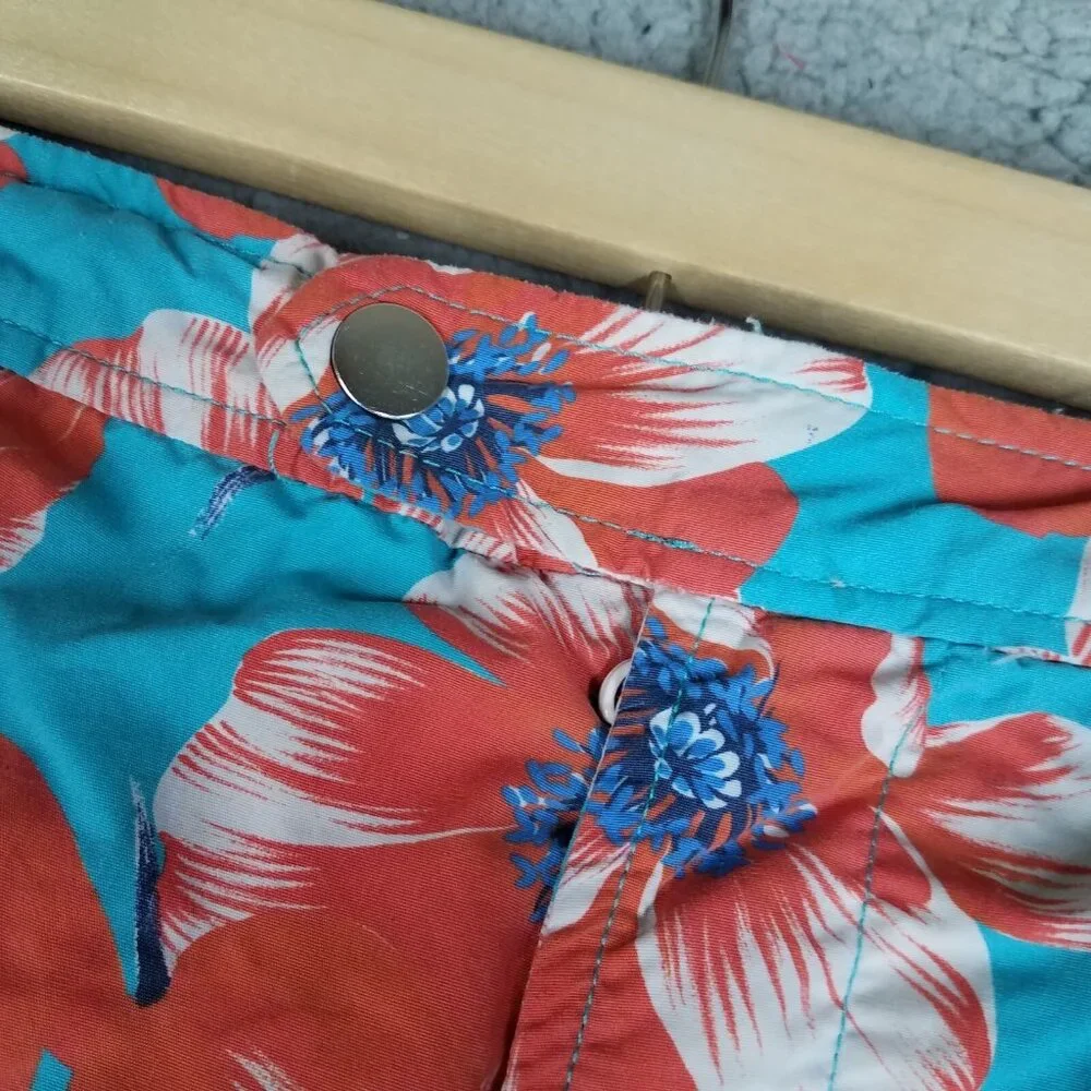 Bonobos Swim Trunks Shorts Adult 33 Floral Hawaiian Brief Lined 6.5